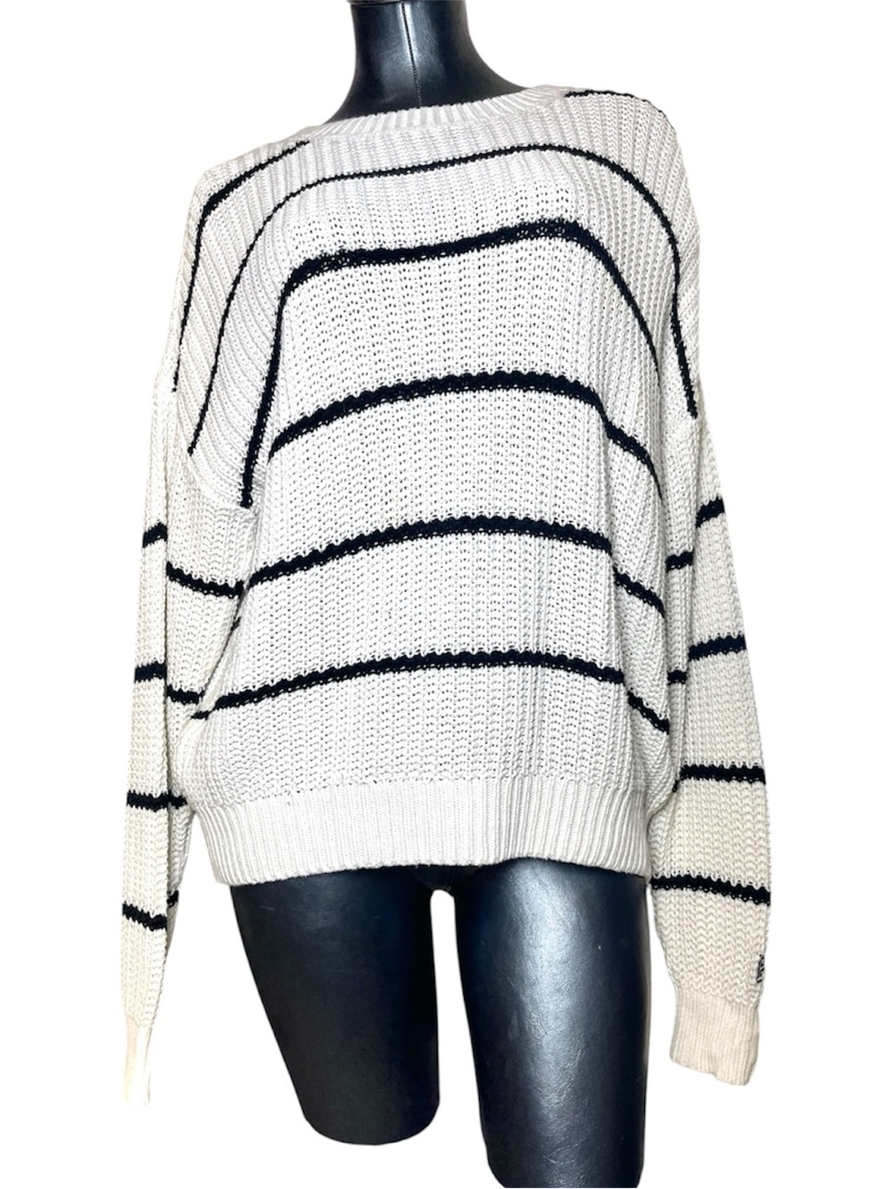 PINK Victoria’s Secret Forenza Limited Edition Oversized Striped Sweater Small